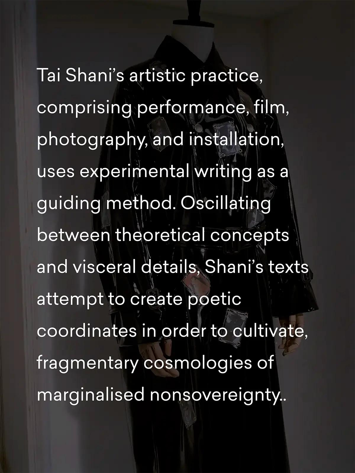 Tai Shani - bio preview